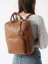 Sac � Dos Business Tradition A4 Cuir Etrier Beige tradition ETRA037B-vue-porte