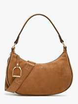 Sac Port� �paule Altesse Suede Cuir Etrier Beige altesse suede EASU017M