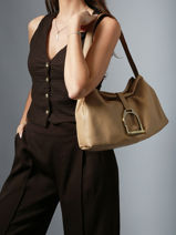 Sac Port� �paule S Etalon Cuir Etrier Beige etalon EETA197S-vue-porte