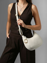 Sac Bandouli�re Torsade Cuir Etrier Blanc torsade ETOS167M-vue-porte