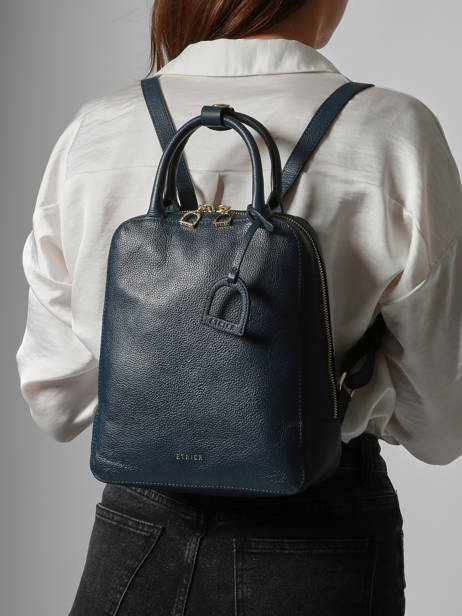 Sac à Dos Tradition Cuir Etrier Bleu tradition ETRAB37S vue secondaire 1