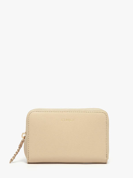 Portefeuille Torsade Cuir Etrier Beige torsade ETOS090M