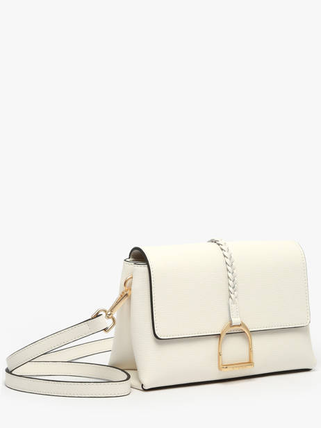 Sac Bandoulière S Torsade Cuir Etrier Blanc torsade ETOS169S vue secondaire 2