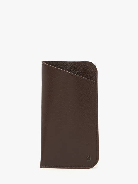 Étui Lunette Madras Cuir Etrier Marron madras EMAD5017